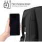 Black Oxford Laptop Backpack - Multifunctional