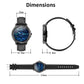 1.3 Inch Ips Colour Touch Screen Smart Watch Ip67 Waterproof Support Weather Forecast / Heart Rate Monitor / Sleep Monitor / Blood Pressure Monitoring Black