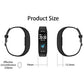 Smart Bracelet With Heart Rate Monitor And Call Reminder - Waterproof - Black