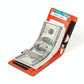 Anti-magnetic Leather Wallet with Zipper for Men - Rfid Protection - Black