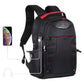 Portable Dual-Shoulder Laptop Backpack - Foldable & Removable Black