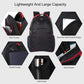 Portable Dual-Shoulder Laptop Backpack - Foldable & Removable Black