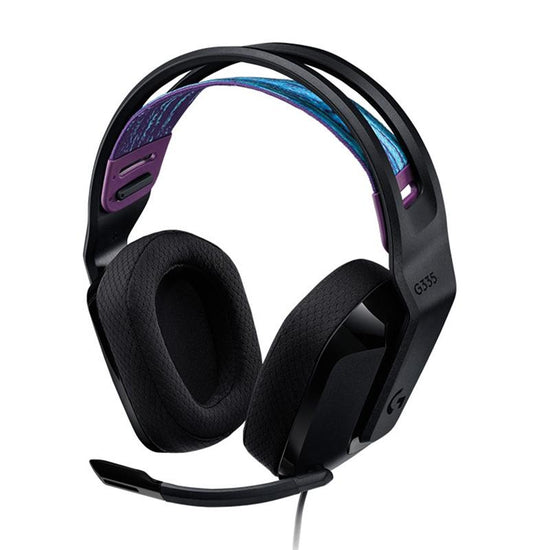 Foldable Wired Gaming Headset With Mic - Black