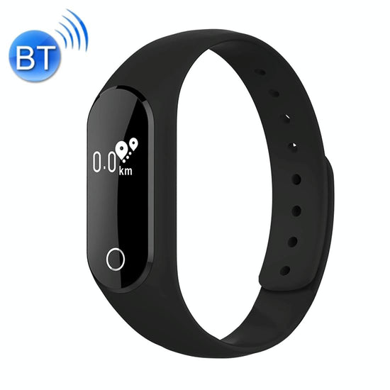 Waterproof Oled Smart Bracelet With Bluetooth Hr Monitor Pedometer And Remote Capture For Android / Ios - Black