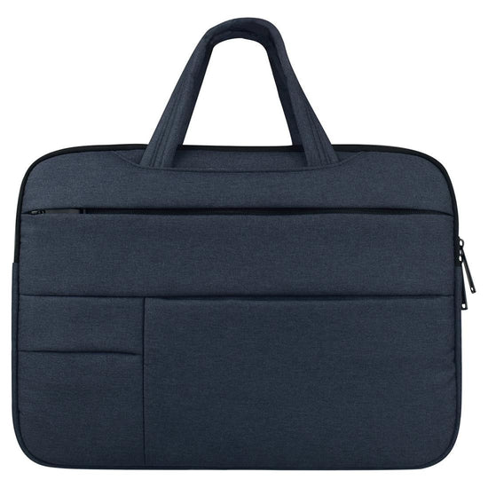 14 Inch Laptop Tablet Bag With Multiple Pockets And Soft Handle - Black