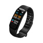 Smart Bracelet With Call Reminder Hr / Bp Monitoring Sleep / Sedentary Tracking And Remote Control - Black