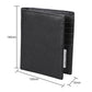 Leather Rfid Passport Wallet - Multi-function - Black