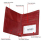Leather Rfid Passport Wallet - Multi-function - Black