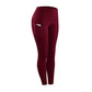 High Waist Slim Sports Leggings Women Tight Sportswear Size L - Blue