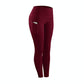 High Waist Slim Sports Leggings Women Tight Sportswear Size L - Blue