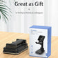 Portable 2 In 1 Wireless Charging Stand Double Charge - White