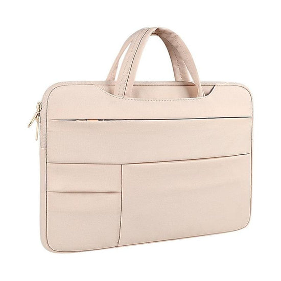15.6 Inch Waterproof Laptop Bag - Wearable - Light Pink