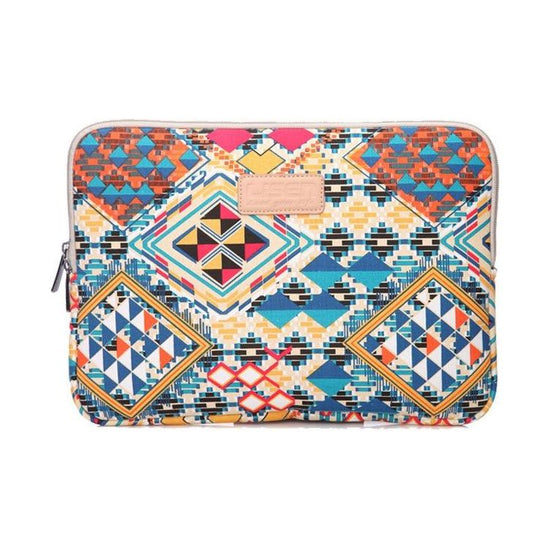 13 Inch Lingge Laptop Liner Bag - Pattern Design - Blue Pattern Diamond Lattice