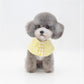 Pet Shawl Scarf Saliva Towel Dog Clothes Accessories - Size L - Yellow