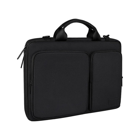 15.6 Inch Thickened Polyester Laptop Bag - Black