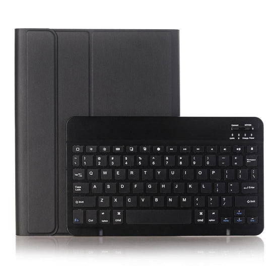 Ultra-Thin Bluetooth Keyboard Leather Case For Ipad Air / Pro 10.5 With Pen Slot & Holder - Black