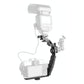Aluminum L-Shaped Flash Bracket Camera Holder - Black