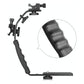 Aluminum L-Shaped Flash Bracket Camera Holder - Black