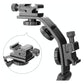 Aluminum L-Shaped Flash Bracket Camera Holder - Black