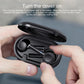Wireless Bluetooth 5.0 Earphone with Digital Display and Noise Reduction - Black