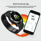 Waterproof Smart Bracelet With Call Reminder And Heart Rate Monitor - Ip68 - Black
