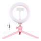 7.9 Led Ring Light With Tripod And Phone Clamp - 3 Modes Dimmable Dual Colour Temperature