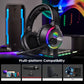 Adjustable Rgb Gaming Headset With Mic Black