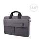 15.6 Inch Laptop Handheld Briefcase Storage Bag - No Shoulder Strap - Grey