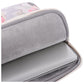 15 Inch Laptop Case Bag With White Rose Pattern And Handle - Black