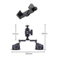 Dual-Leg Suction Cup Arm Phone Clamp Mount With Connecting Rod