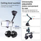 Dual-Leg Suction Cup Arm Phone Clamp Mount With Connecting Rod
