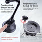 Dual-Leg Suction Cup Arm Phone Clamp Mount With Connecting Rod
