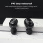 Waterproof Bluetooth 5.0 Tws Earphones with Touch Control - Black
