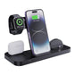6 In 1 Foldable Vertical Wireless Charger - Black
