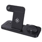6 In 1 Foldable Vertical Wireless Charger - Black