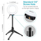 12Cm Ring Light & Desktop Tripod Selfie Stick Mount With Usb Led Ring Selfie Beauty Vlogging Photography Video Lights Kit In Black