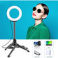 12Cm Ring Light & Desktop Tripod Selfie Stick Mount With Usb Led Ring Selfie Beauty Vlogging Photography Video Lights Kit In Black