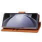 For Samsung Galaxy Z Fold4 5G Leather Phone Case With Diamond Buckle And Lanyard - Brown