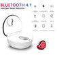 Mini Wireless Bluetooth Earphones with Charging Box - X7 4.1 - Black