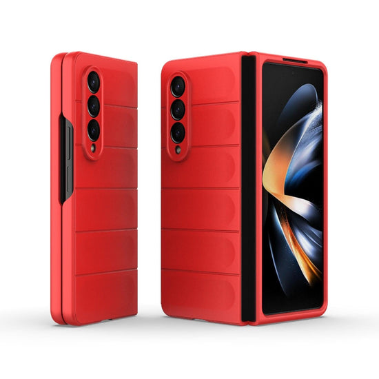 Foldable Shockproof Phone Case with Magic Shield - Slim Design - Red