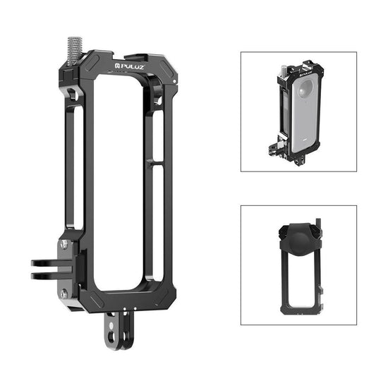 Metal Protective Cage For Insta360 X3 With Cold Shoe And Tripod Adapter