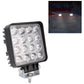 48W 4000Lm 16 Led White Light Condenser Engineering Lamp / Waterproof Ip67 Suvs Light Dc 10 - 30V Black