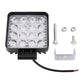 48W 4000Lm 16 Led White Light Condenser Engineering Lamp / Waterproof Ip67 Suvs Light Dc 10 - 30V Black