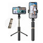 Bluetooth Remote Selfie Stick With Tripod And Phone Holder - Black