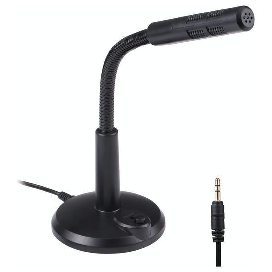 Drive-Free Computer Microphone - 3.5Mm Plug Black 3.5M