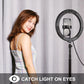 10.2 26cm Ring Light Kit with Tripod Usb 3 Modes Dual Colour Phone Clamp Remote - Black