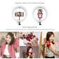 10.2 26cm Ring Light Kit with Tripod Usb 3 Modes Dual Colour Phone Clamp Remote - Black