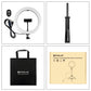 10.2 26cm Ring Light Kit with Tripod Usb 3 Modes Dual Colour Phone Clamp Remote - Black