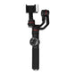 3-Axis Gimbal Stabilizer With Tripod Mount & Fill Light For Smartphones - Black