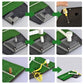 Portable Golf Putting Mat With Push Rod Trainer - 48X23Cm - Black
